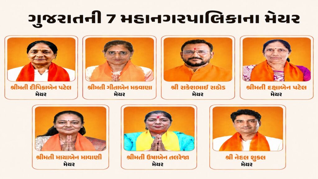 Gujarat Mayor List 2026