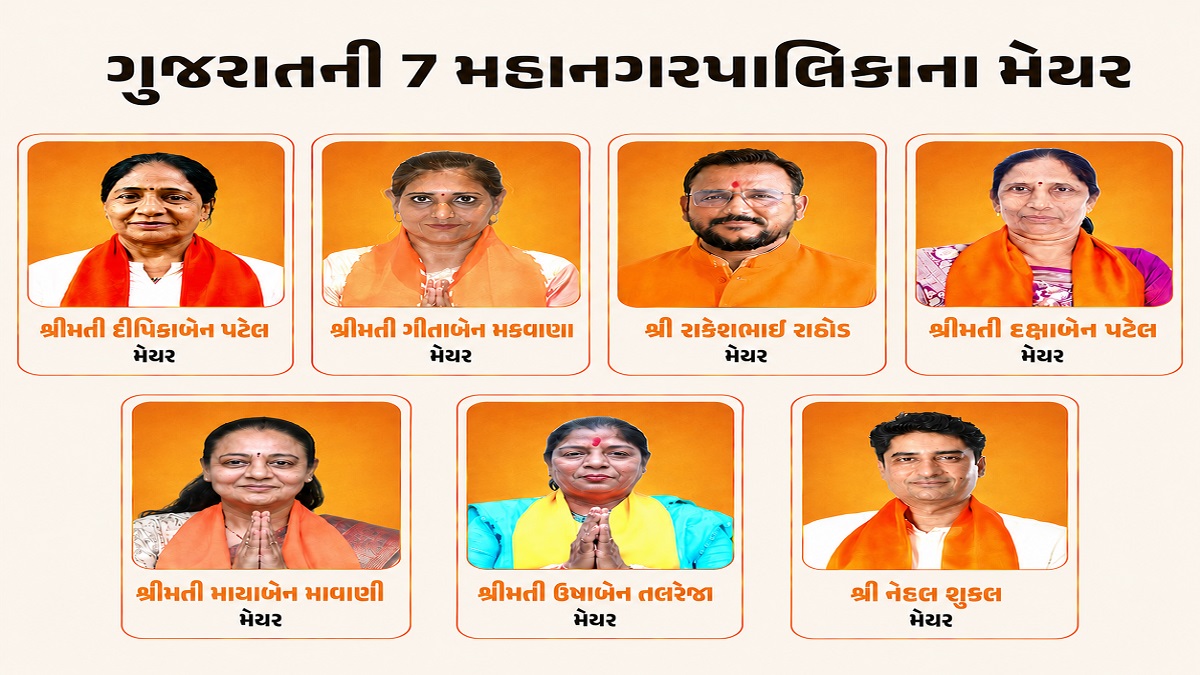Gujarat Mayor List 2026