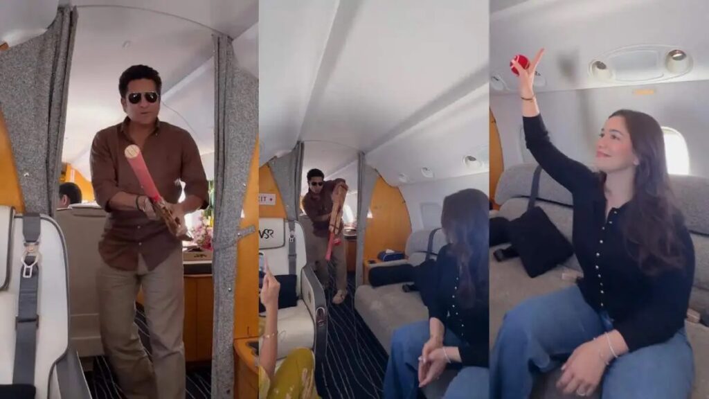 Sachin Tendulkar Flight Video