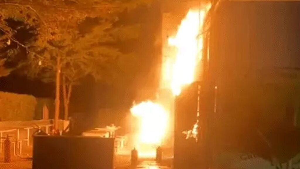Ahmedabad Urban Chowk Food Bazaar Fire